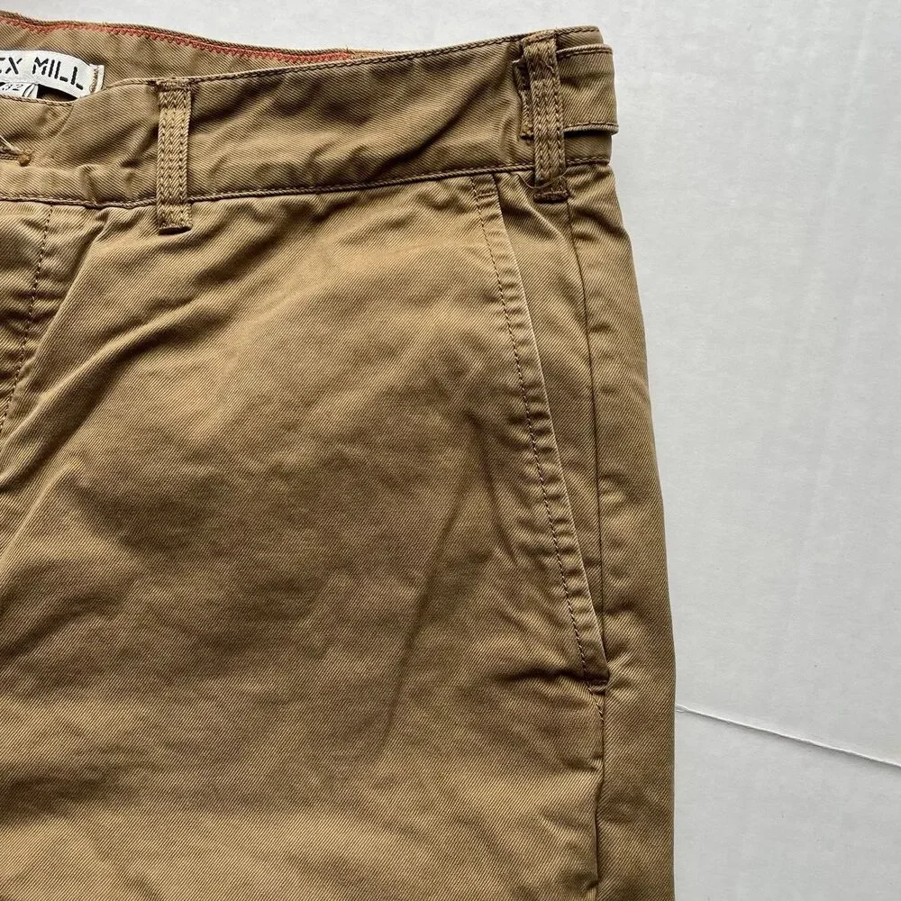 Alex Mill Chino Pants Mens 32X27 Button Fly Stretch Casual Tapered Twill Pants